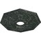 Ekena Millwork Nottingham Medallion (Canopies up to 4 5/8"), 18"OD x 3 1/2"ID x 1 1/2"P, Painted Turtle Crackle CM18NTPTC - alternate 2